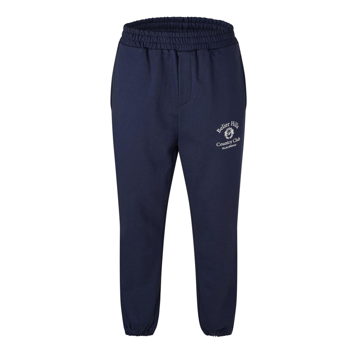 Navy - Front - Belier Mens Country Club Logo Joggers