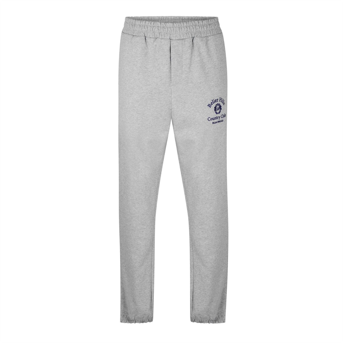 Grey Marl - Front - Belier Mens Country Club Logo Joggers