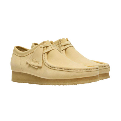 Pale Yellow - Lifestyle - Clarks Originals Mens Wallabee Moccasin Suede Loafers