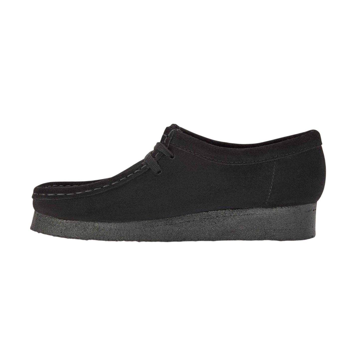 Black - Side - Clarks Originals Mens Wallabee Moccasin Suede Loafers