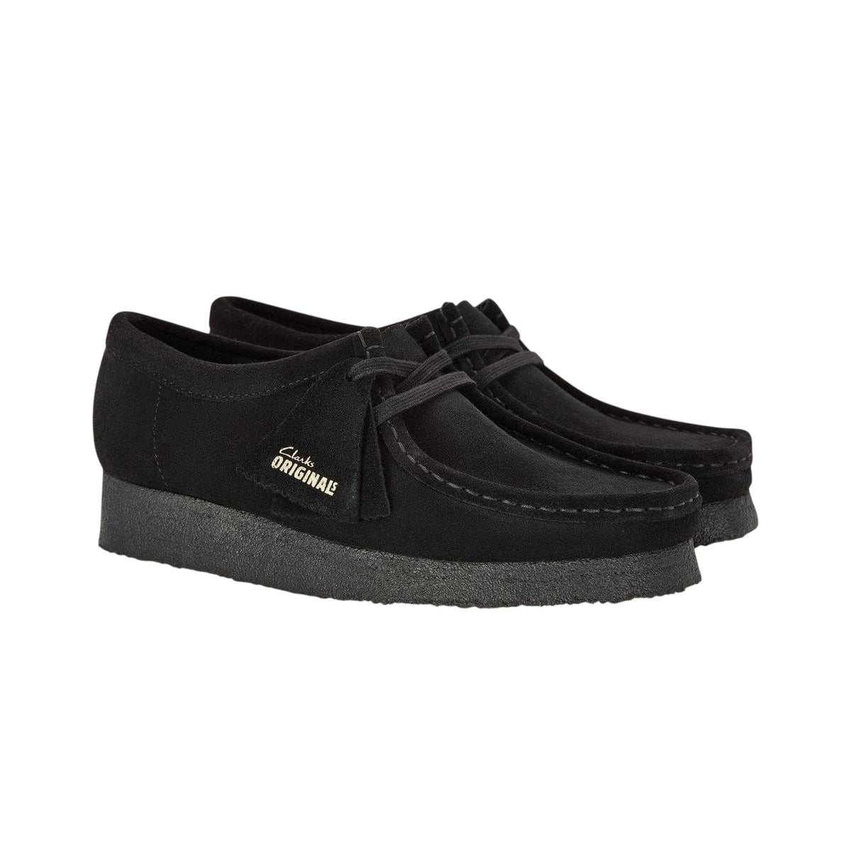 Black - Lifestyle - Clarks Originals Mens Wallabee Moccasin Suede Loafers