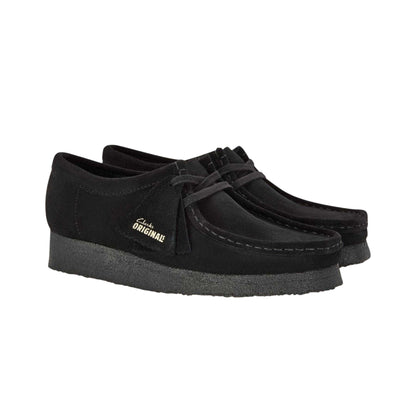 Black - Lifestyle - Clarks Originals Mens Wallabee Moccasin Suede Loafers
