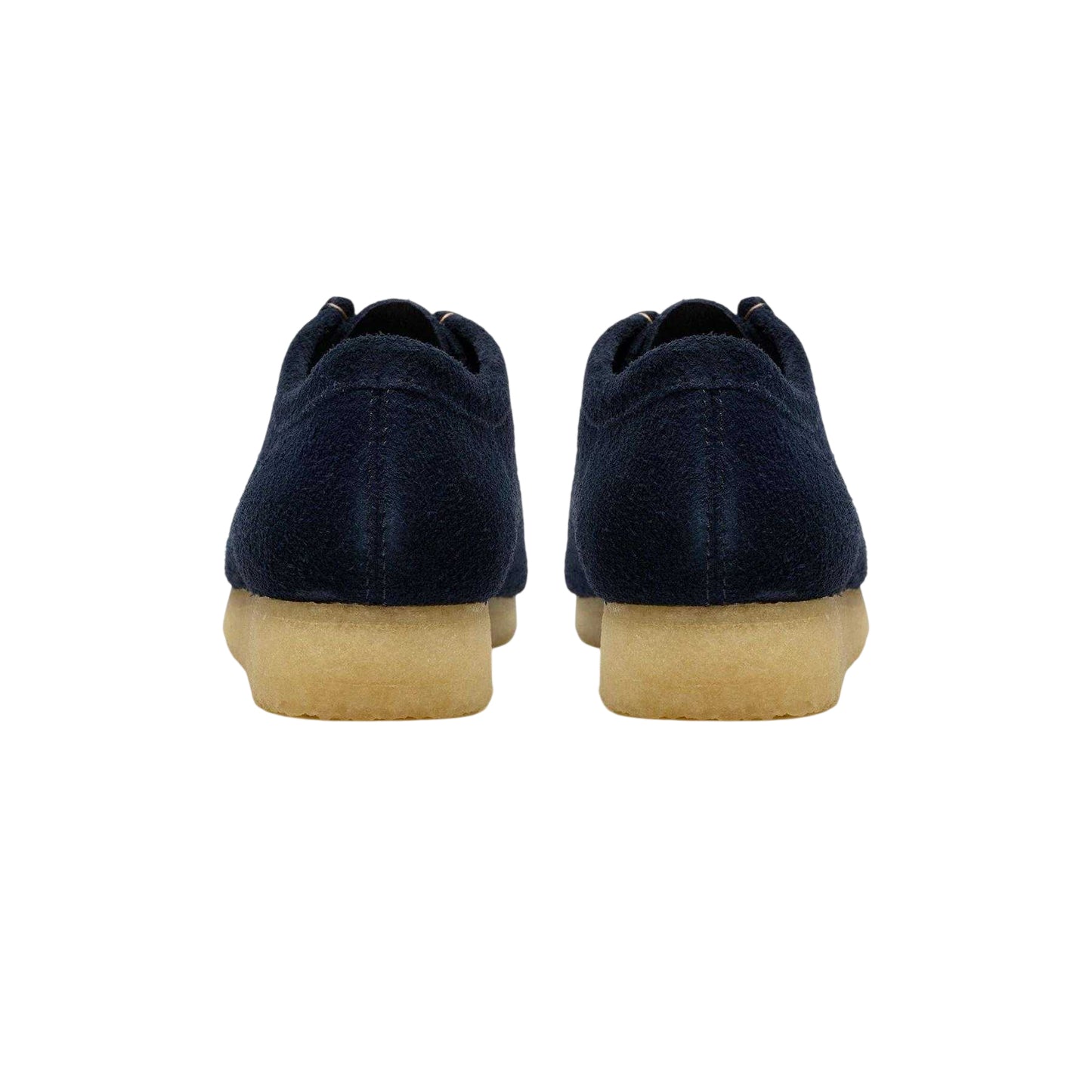 Navy - Back - Clarks Originals Mens Wallabee Moccasin Suede Loafers