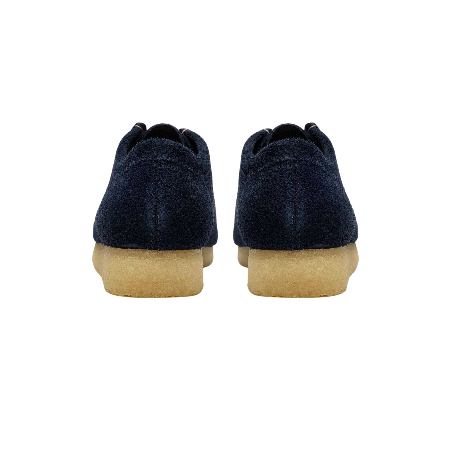 Navy - Back - Clarks Originals Mens Wallabee Moccasin Suede Loafers