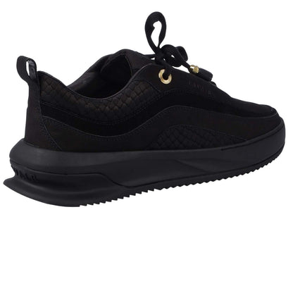 Black - Pack Shot - Lavair Mens Aero Logo Suede Trainers