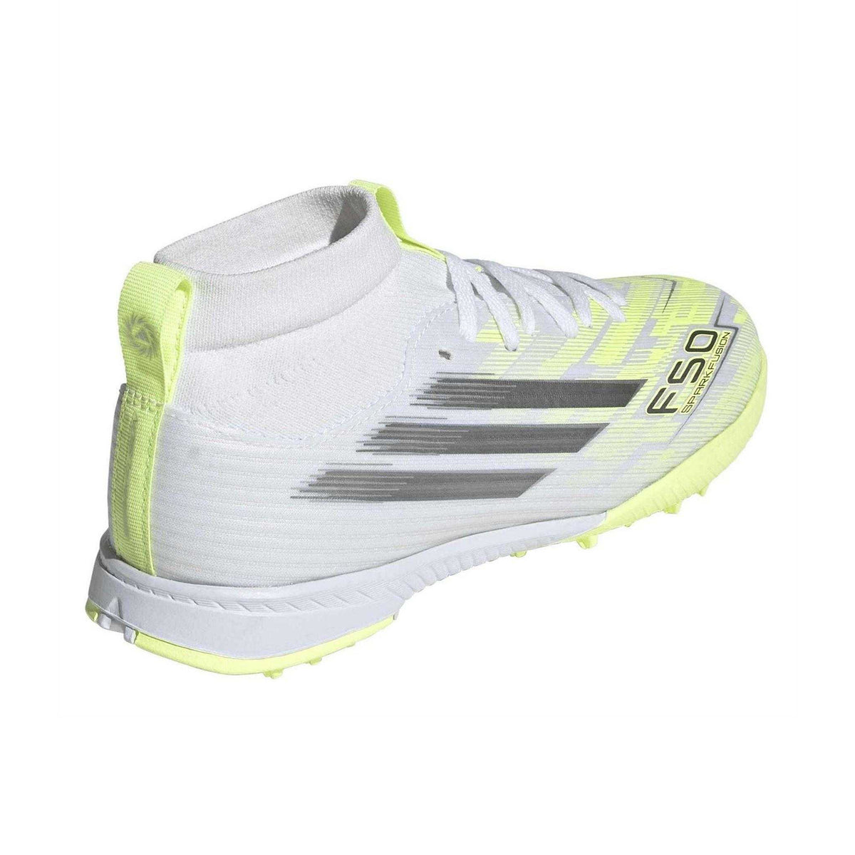 White-Iron - Back - Adidas Childrens-Kids F50 Sparkfusion Football Boots