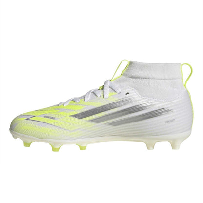 Solar Yellow - Side - Adidas Childrens-Kids F50 Sparkfusion Lace Up Firm Ground Football Boots