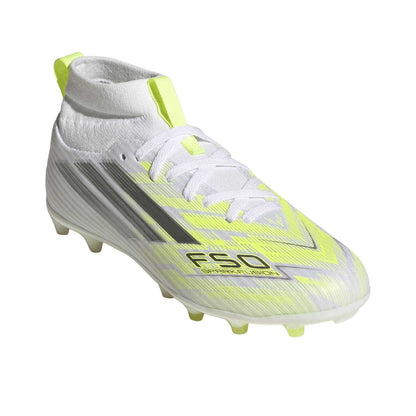 Solar Yellow - Lifestyle - Adidas Childrens-Kids F50 Sparkfusion Lace Up Firm Ground Football Boots