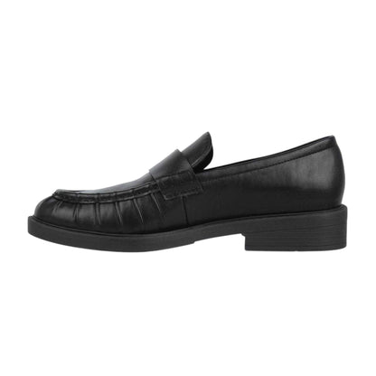 Black - Back - Jack Wills Womens-Ladies Low Block Heel Loafers