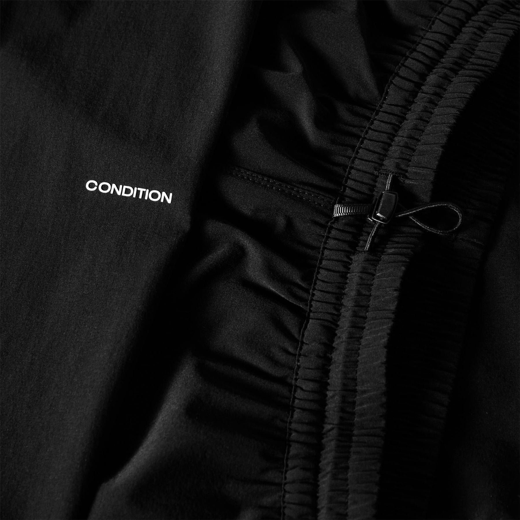 Black - Side - Condition Mens Performance Everyday Tracksuit Bottoms