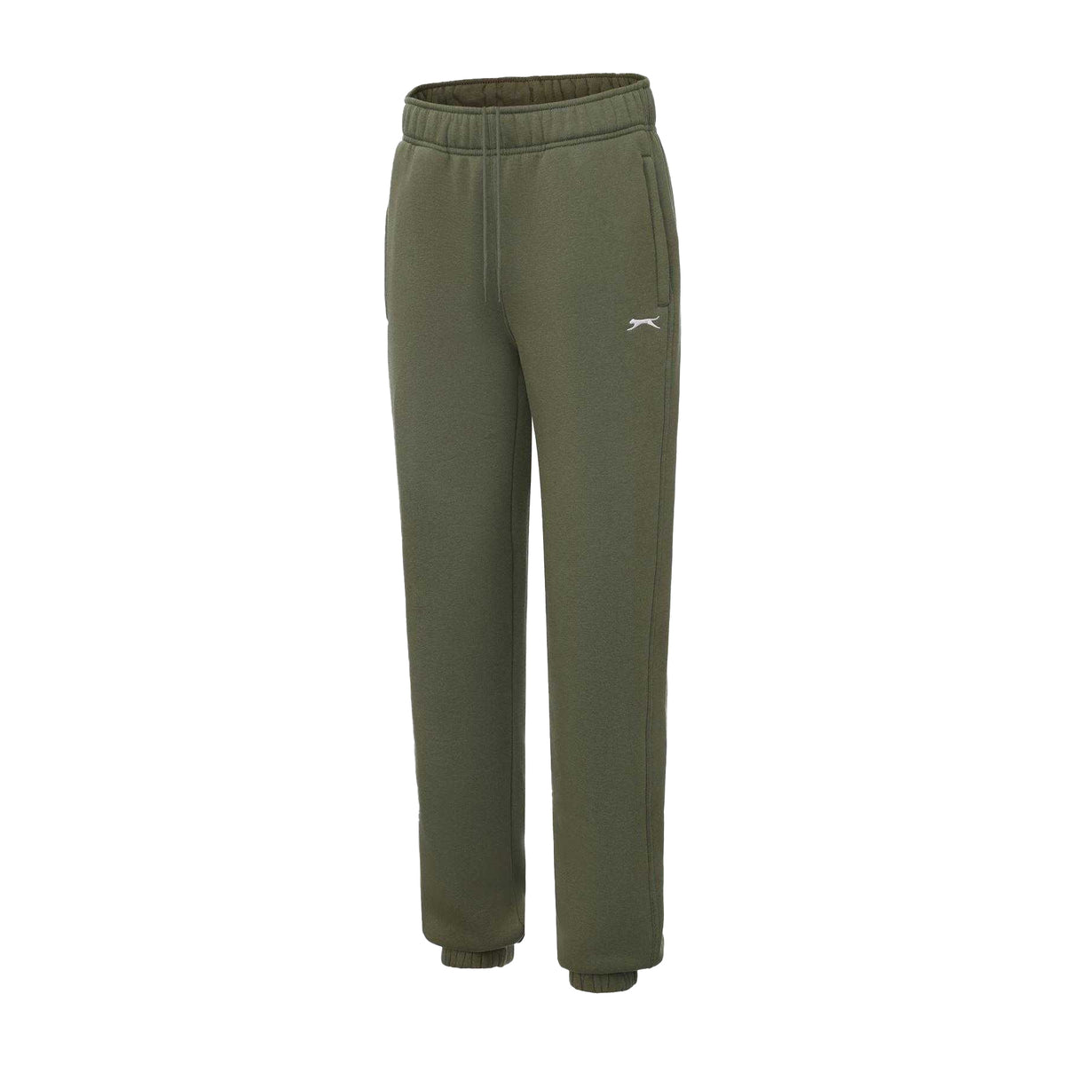 Khaki - Side - Slazenger Mens Cuffed Jogging Bottoms