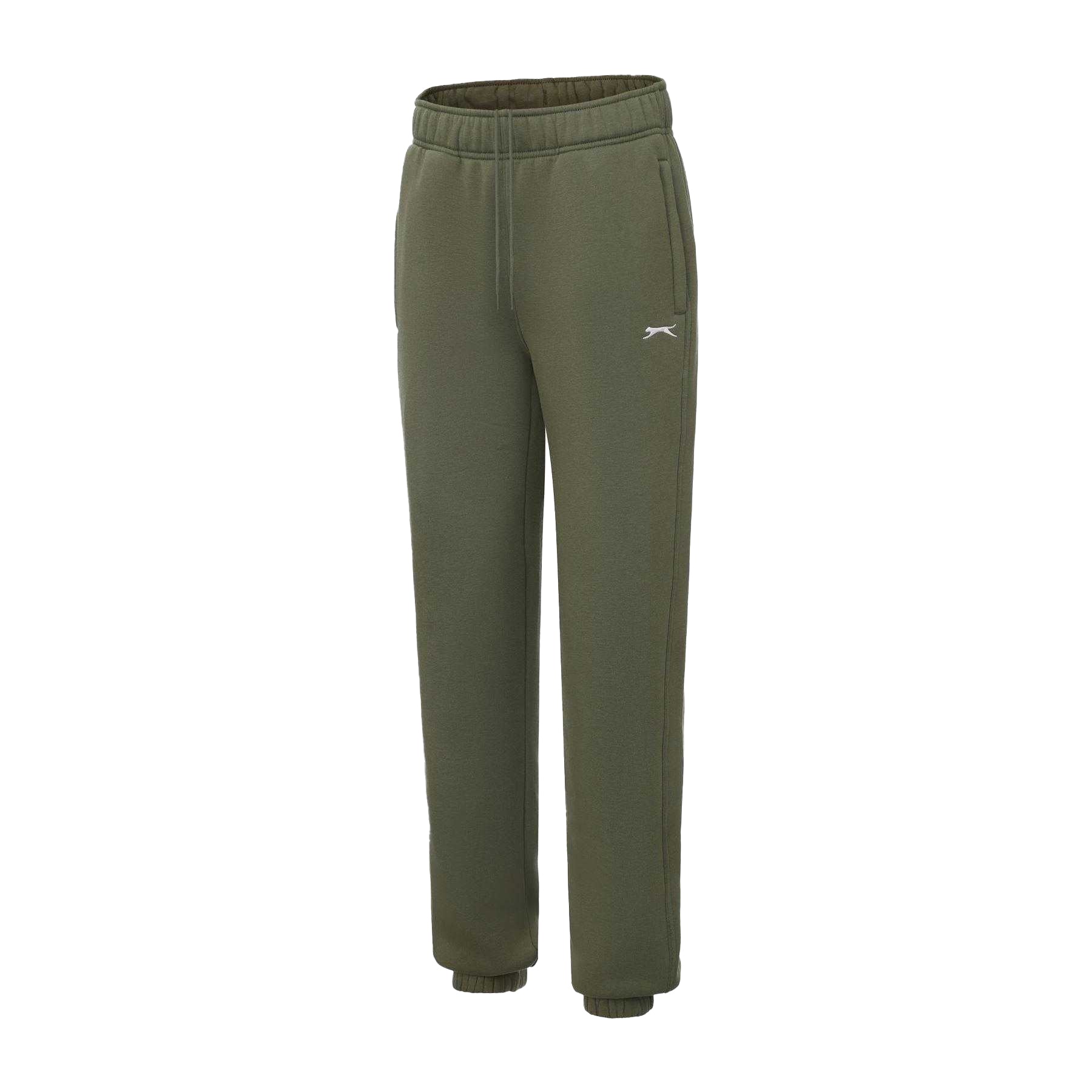Khaki - Side - Slazenger Mens Cuffed Jogging Bottoms