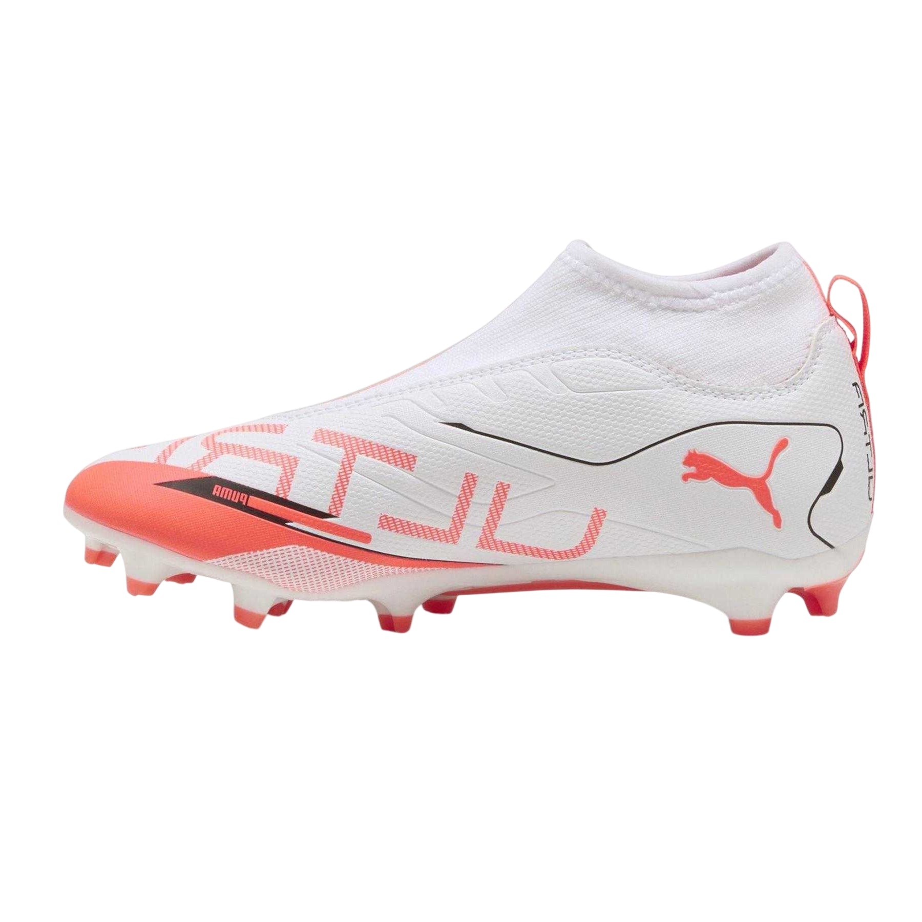 White-Blue - Back - Puma Childrens-Kids Ultra 5 Match+ Firm Ground Football Boots