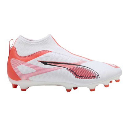 White-Blue - Front - Puma Childrens-Kids Ultra 5 Match+ Firm Ground Football Boots