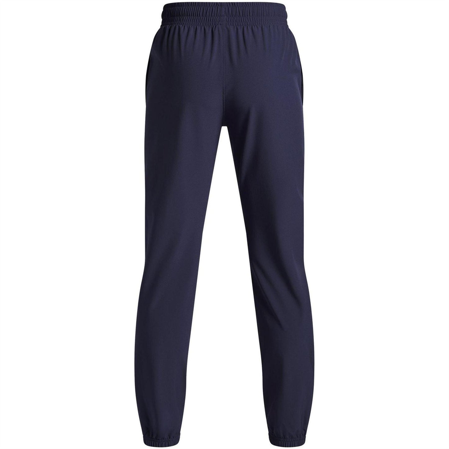 Blue - Back - Under Armour Boys Unstoppable Woven Jogging Bottoms