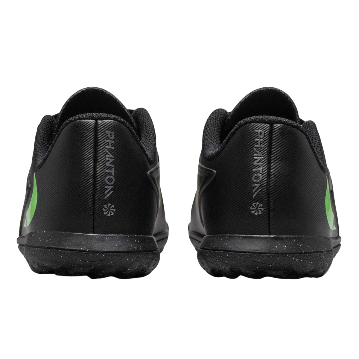 Black-Green - Back - Nike Childrens-Kids Phantom Club Astro Turf Trainers