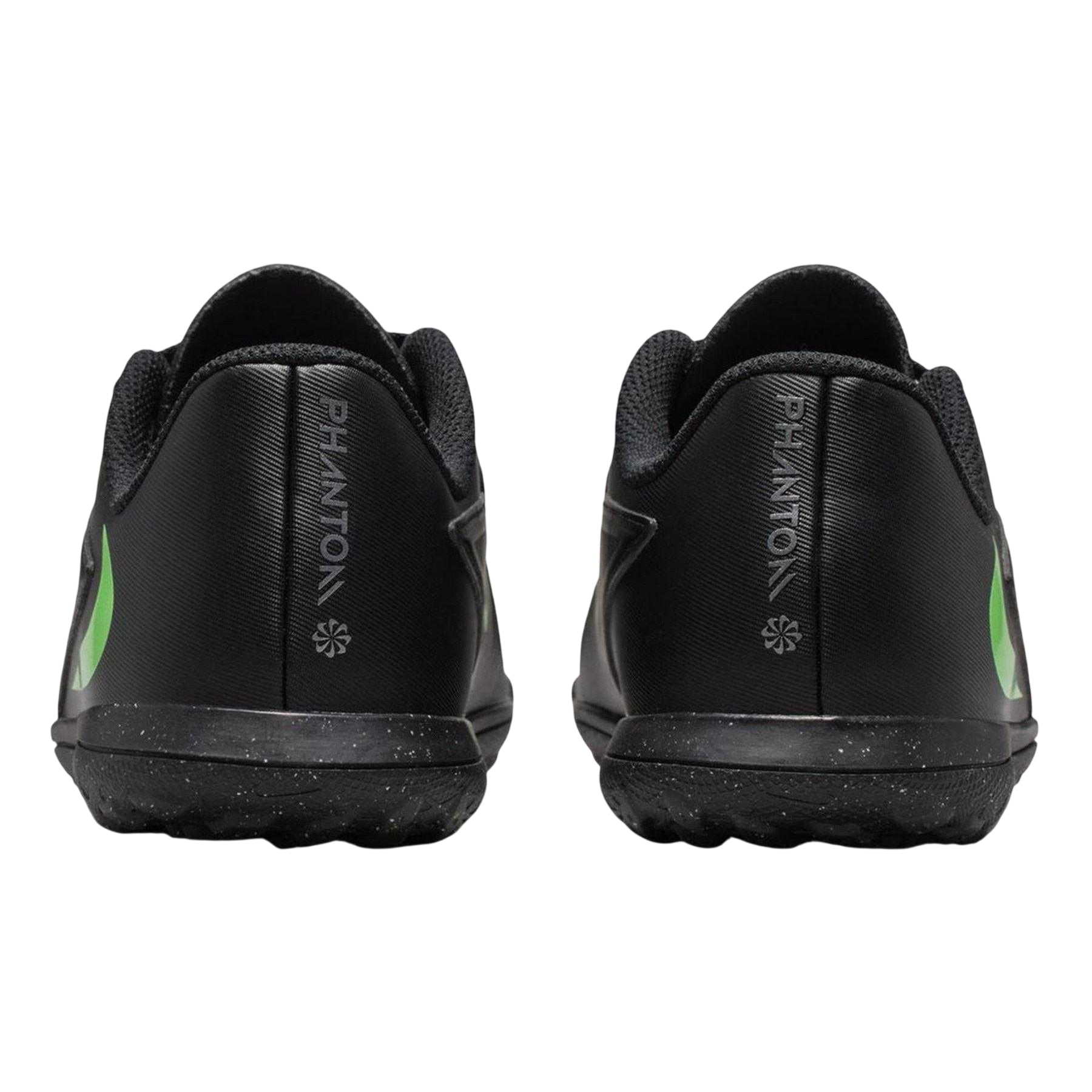 Black-Green - Back - Nike Childrens-Kids Phantom Club Astro Turf Trainers