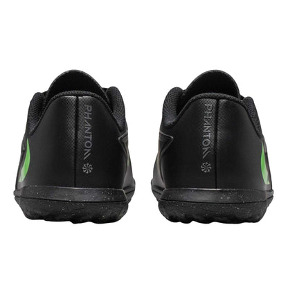 Black-Green - Back - Nike Childrens-Kids Phantom Club Astro Turf Trainers