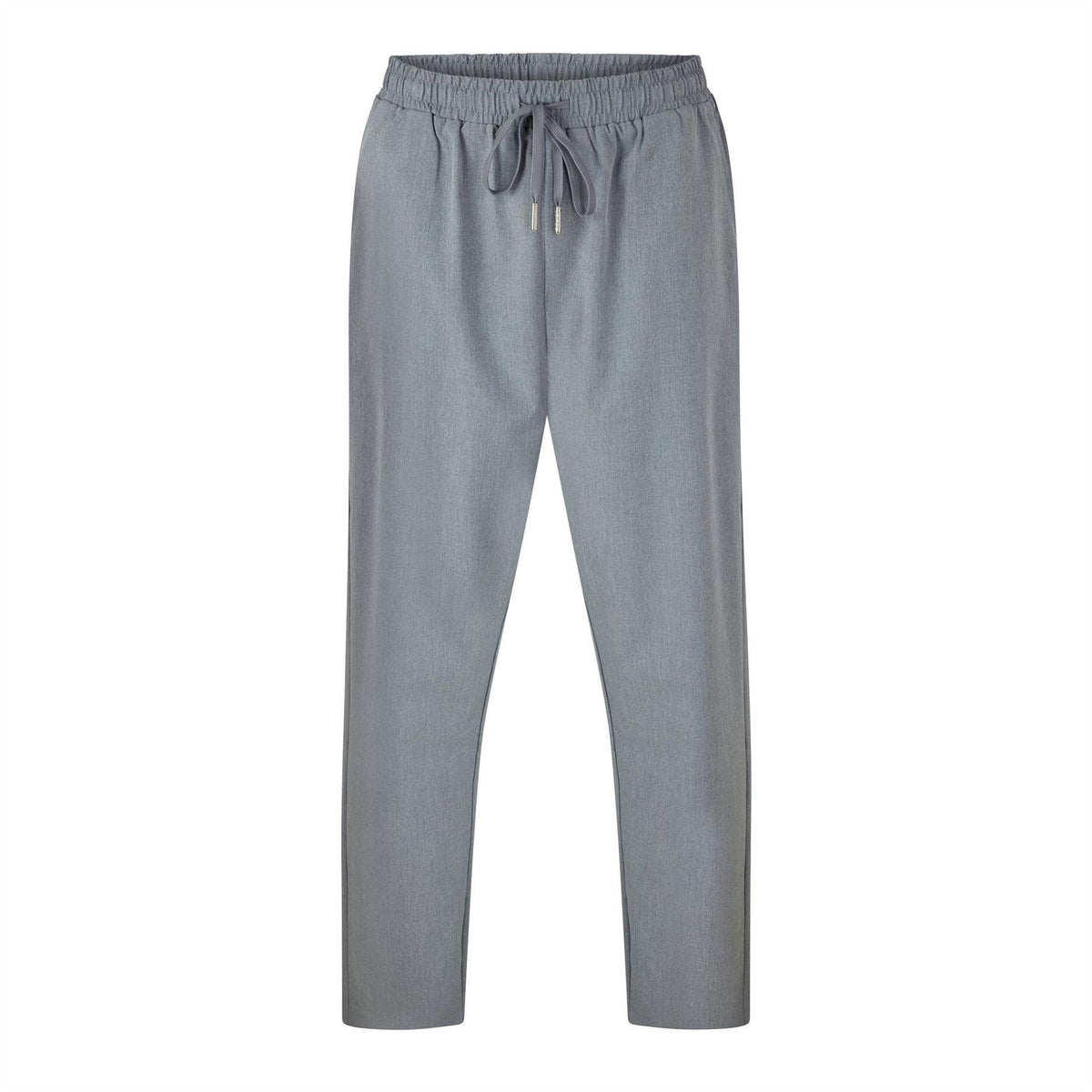 Grey - Front - Belier Mens Essential Logo Trousers