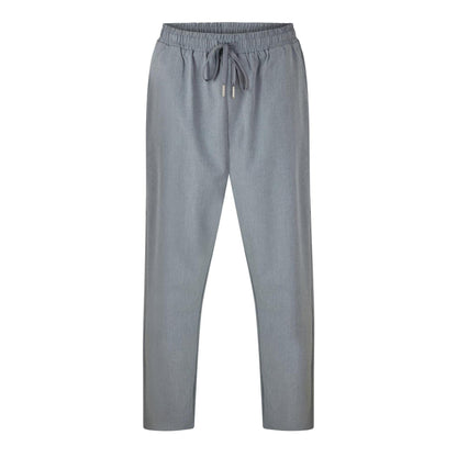 Grey - Front - Belier Mens Essential Logo Trousers