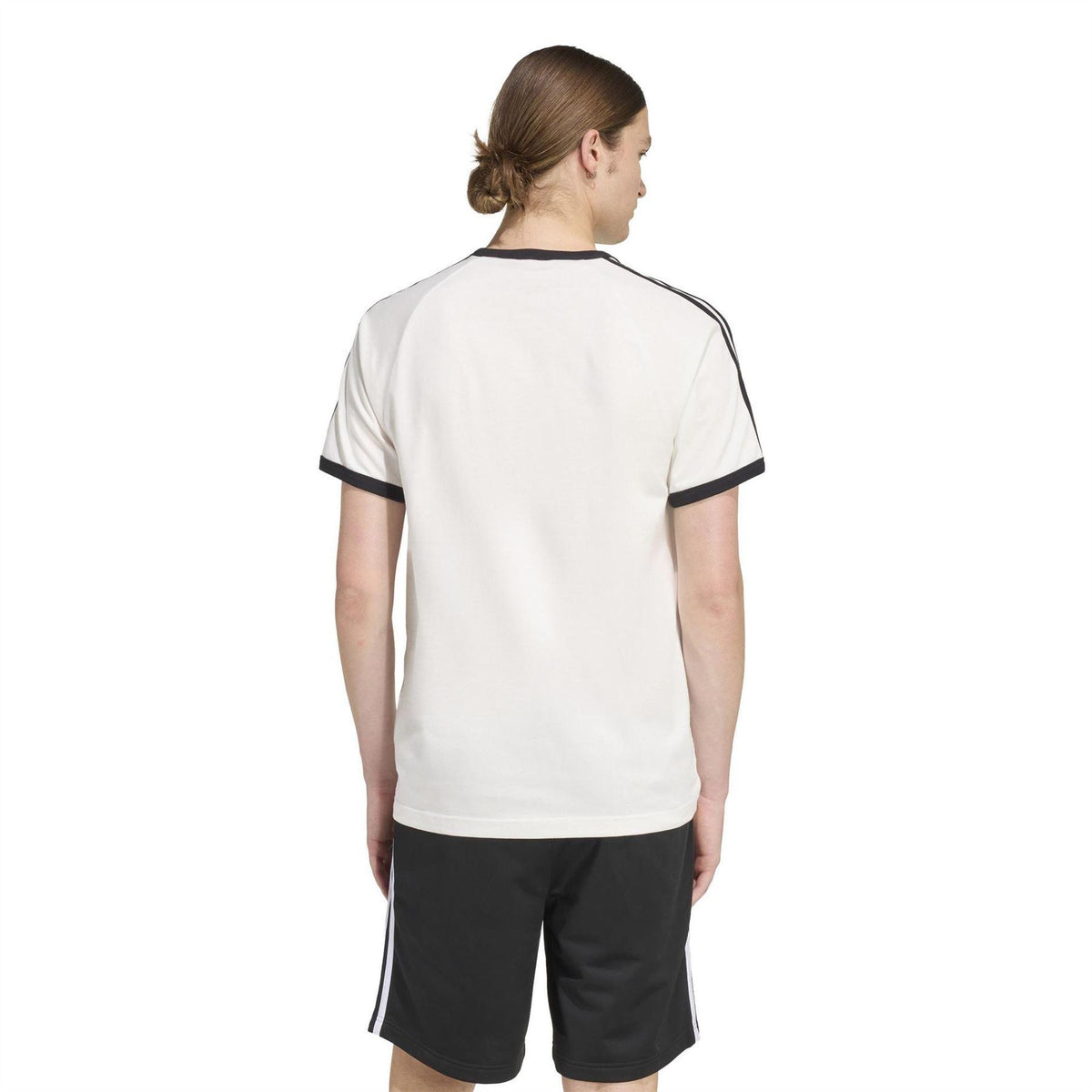 White - Back - Adidas Mens 3 Stripes T-Shirt
