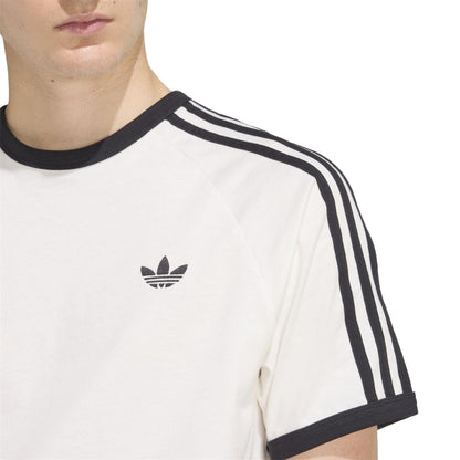 White - Side - Adidas Mens 3 Stripes T-Shirt