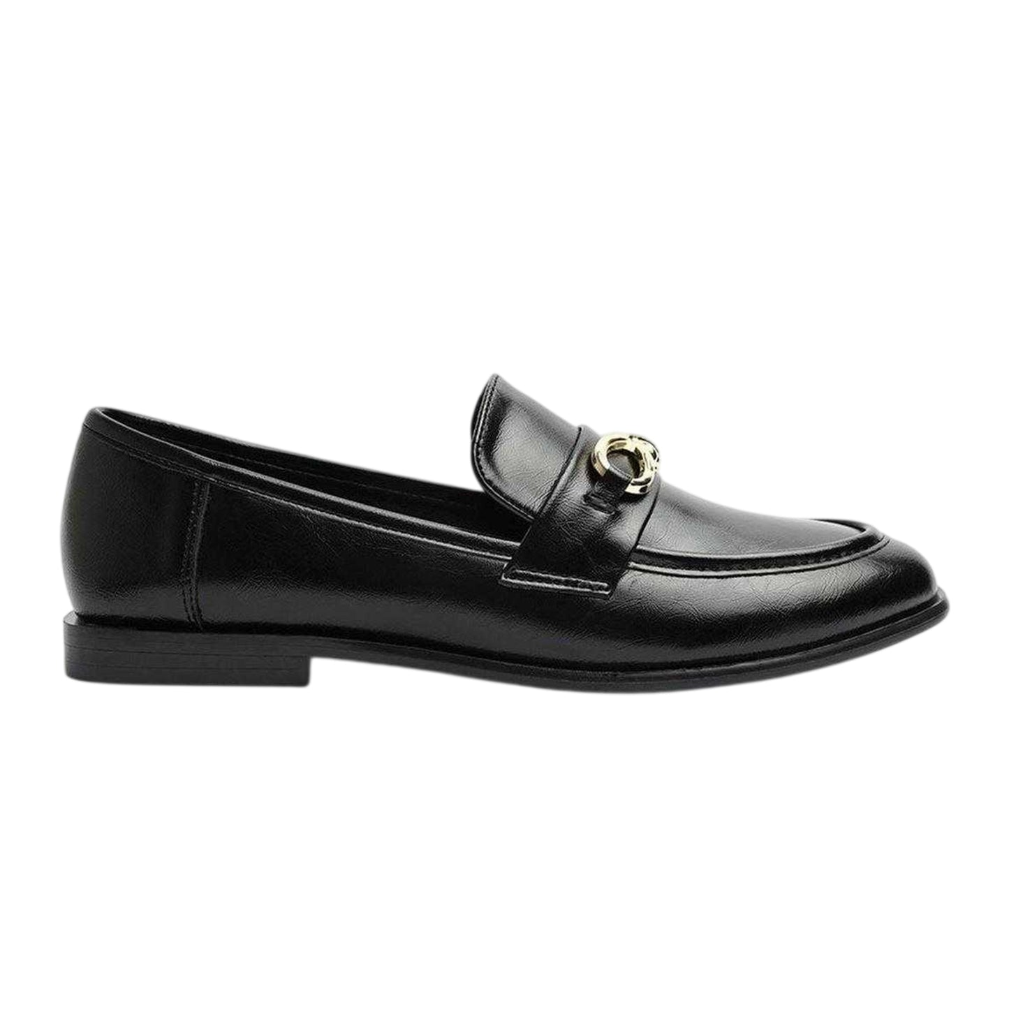Black - Front - Where´s That From Womens-Ladies Knot Detail Loafers