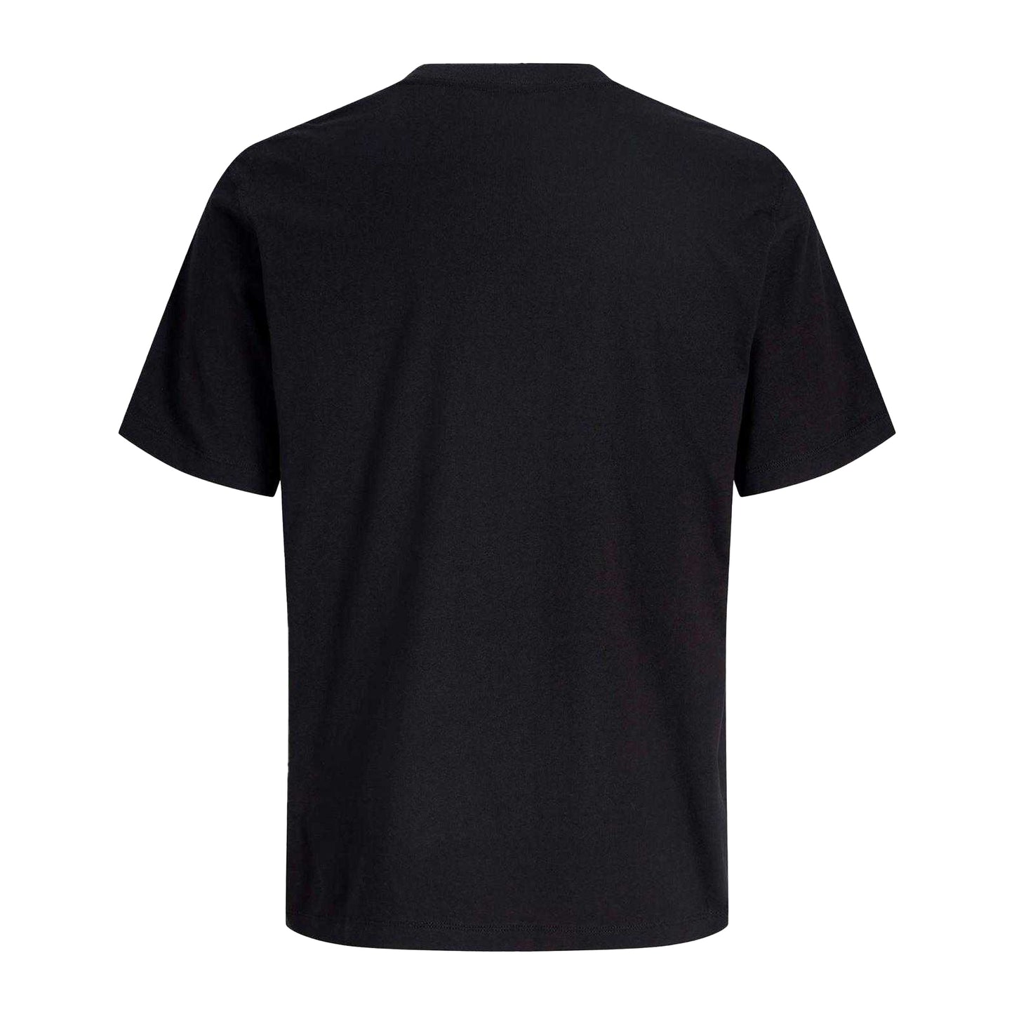 Black - Back - Jack And Jones Mens Monogram Short-Sleeved T-Shirt