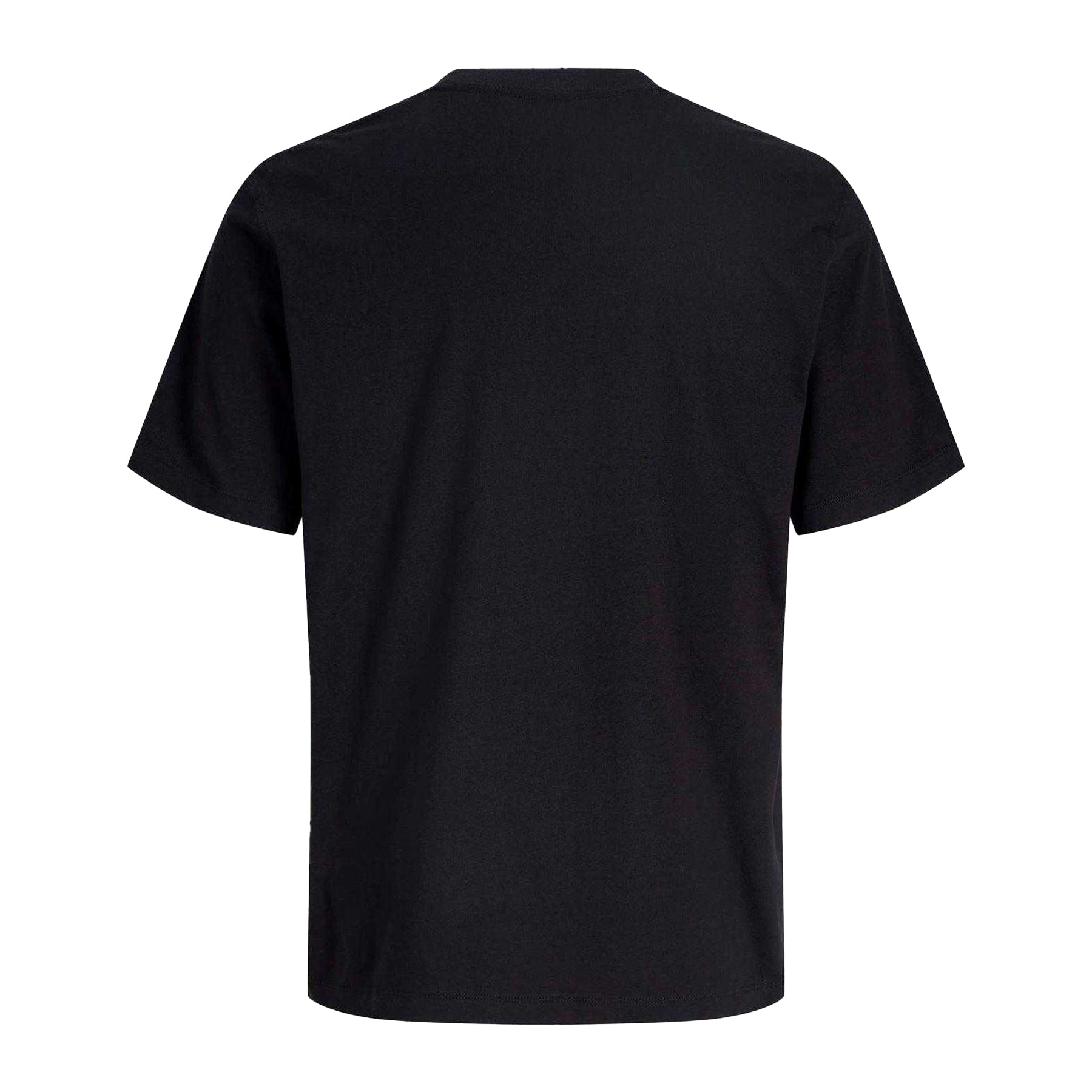 Black - Back - Jack And Jones Mens Monogram Short-Sleeved T-Shirt
