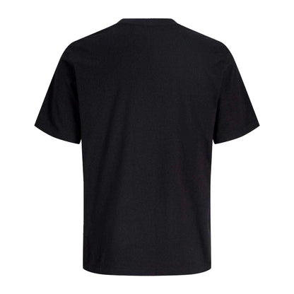 Black - Back - Jack And Jones Mens Monogram Short-Sleeved T-Shirt