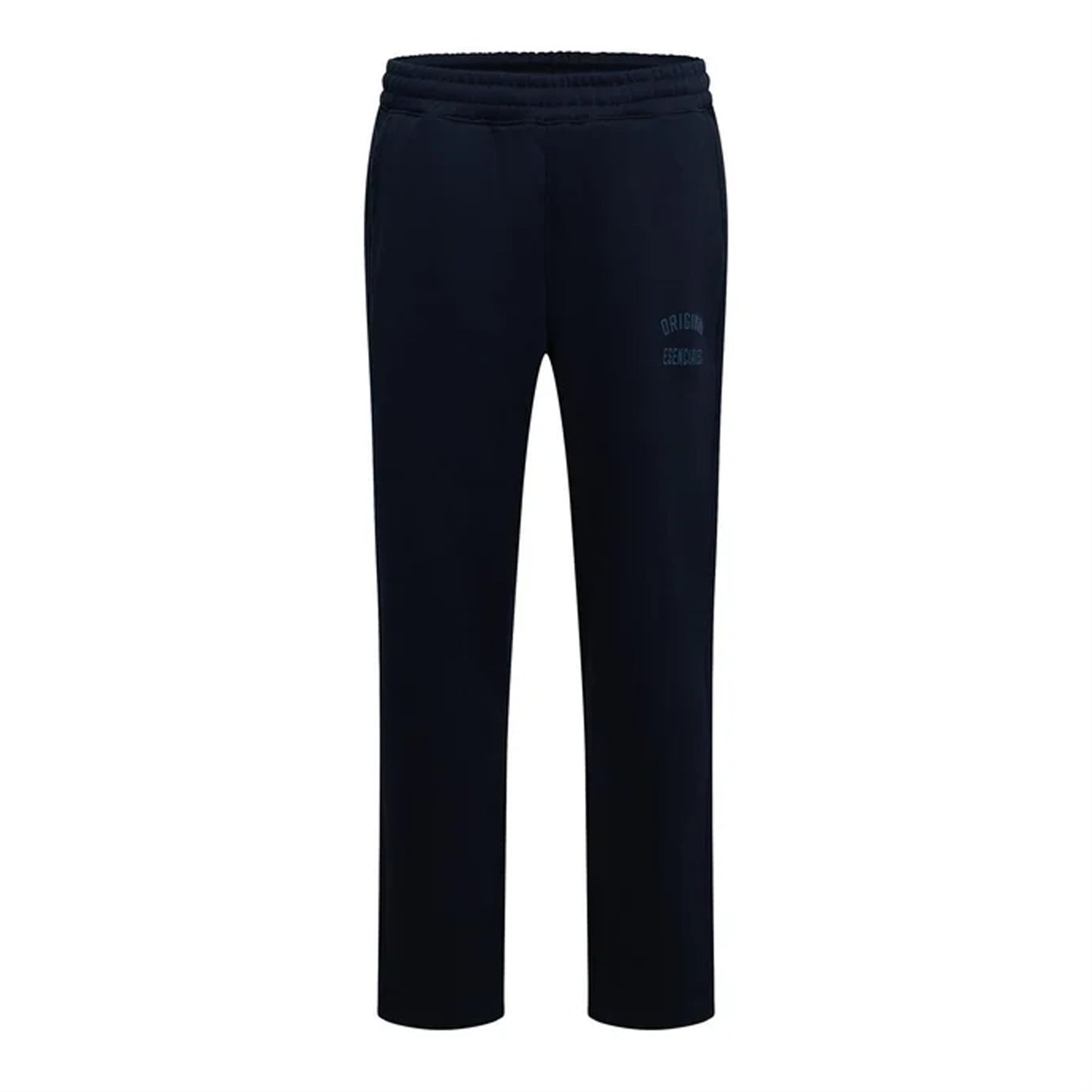 Navy - Front - Original Esenciales Mens Flint Fleece Relaxed Fit Jogging Bottoms