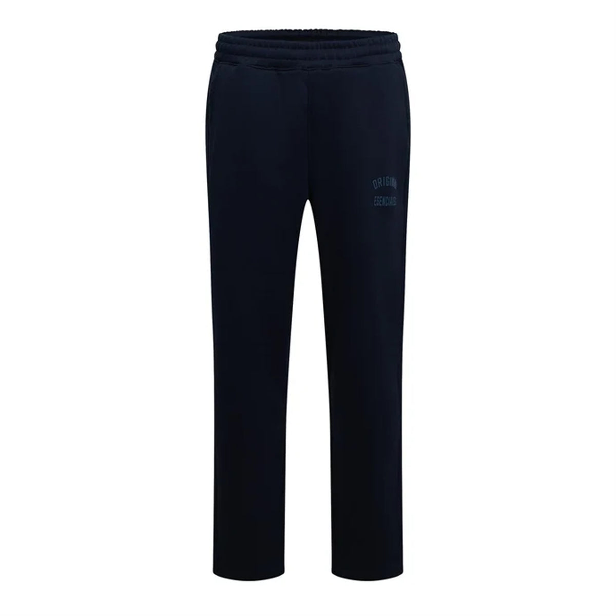 Navy - Front - Original Esenciales Mens Flint Fleece Relaxed Fit Jogging Bottoms