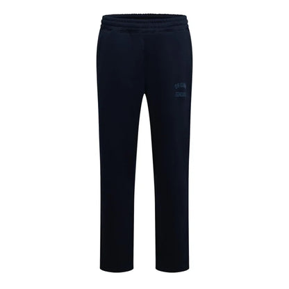 Navy - Front - Original Esenciales Mens Flint Fleece Relaxed Fit Jogging Bottoms