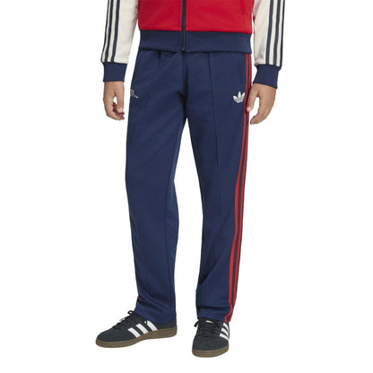 Indigo Blue - Side - Adidas Childrens-Kids Arsenal FC Stripes Tracksuit Bottoms