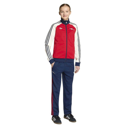 Indigo Blue - Lifestyle - Adidas Childrens-Kids Arsenal FC Stripes Tracksuit Bottoms