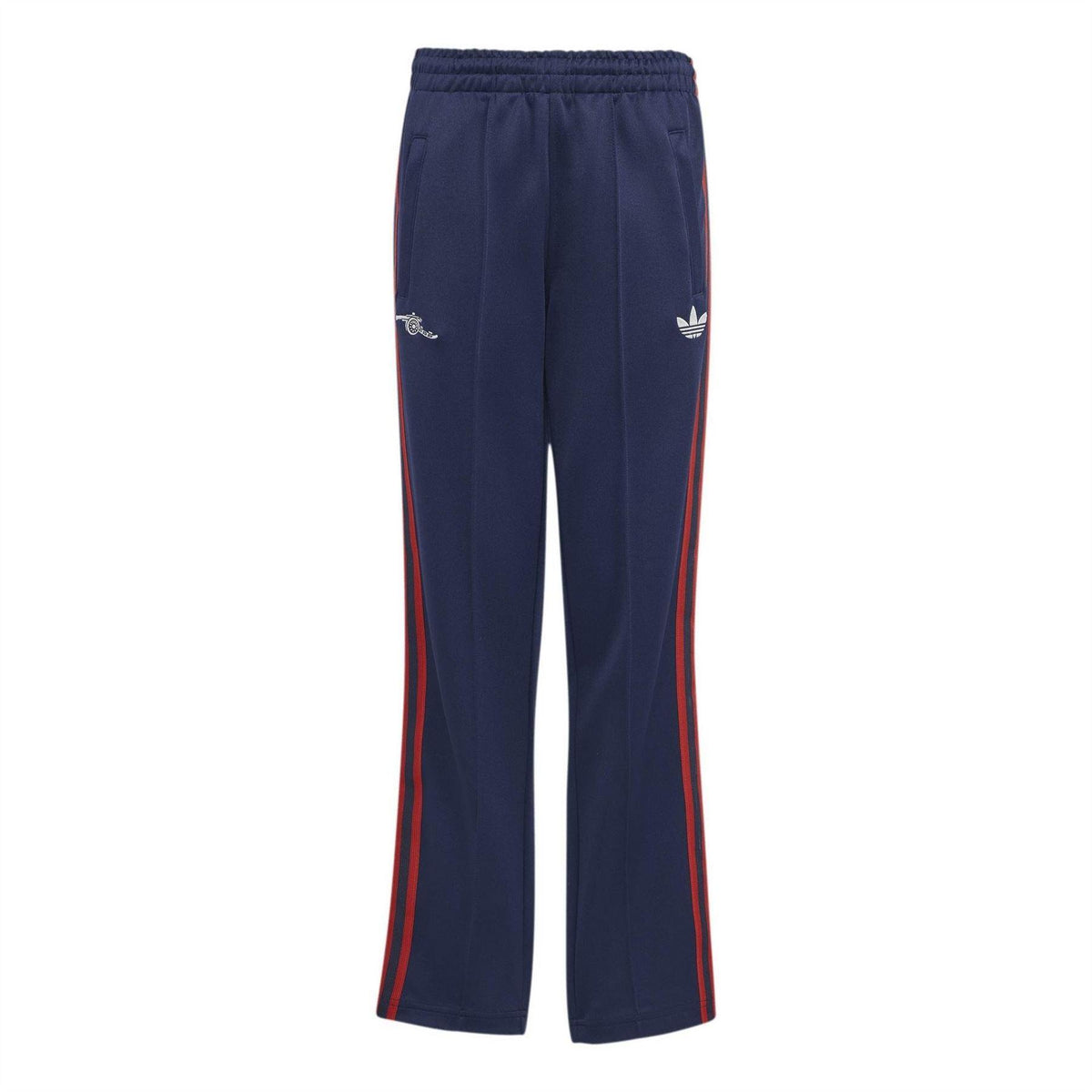 Indigo Blue - Front - Adidas Childrens-Kids Arsenal FC Stripes Tracksuit Bottoms