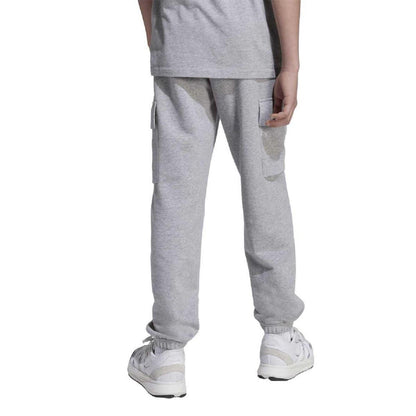 Medium Grey - Back - Adidas Childrens-Kids Essentials Patterned Slim Cargo Trousers