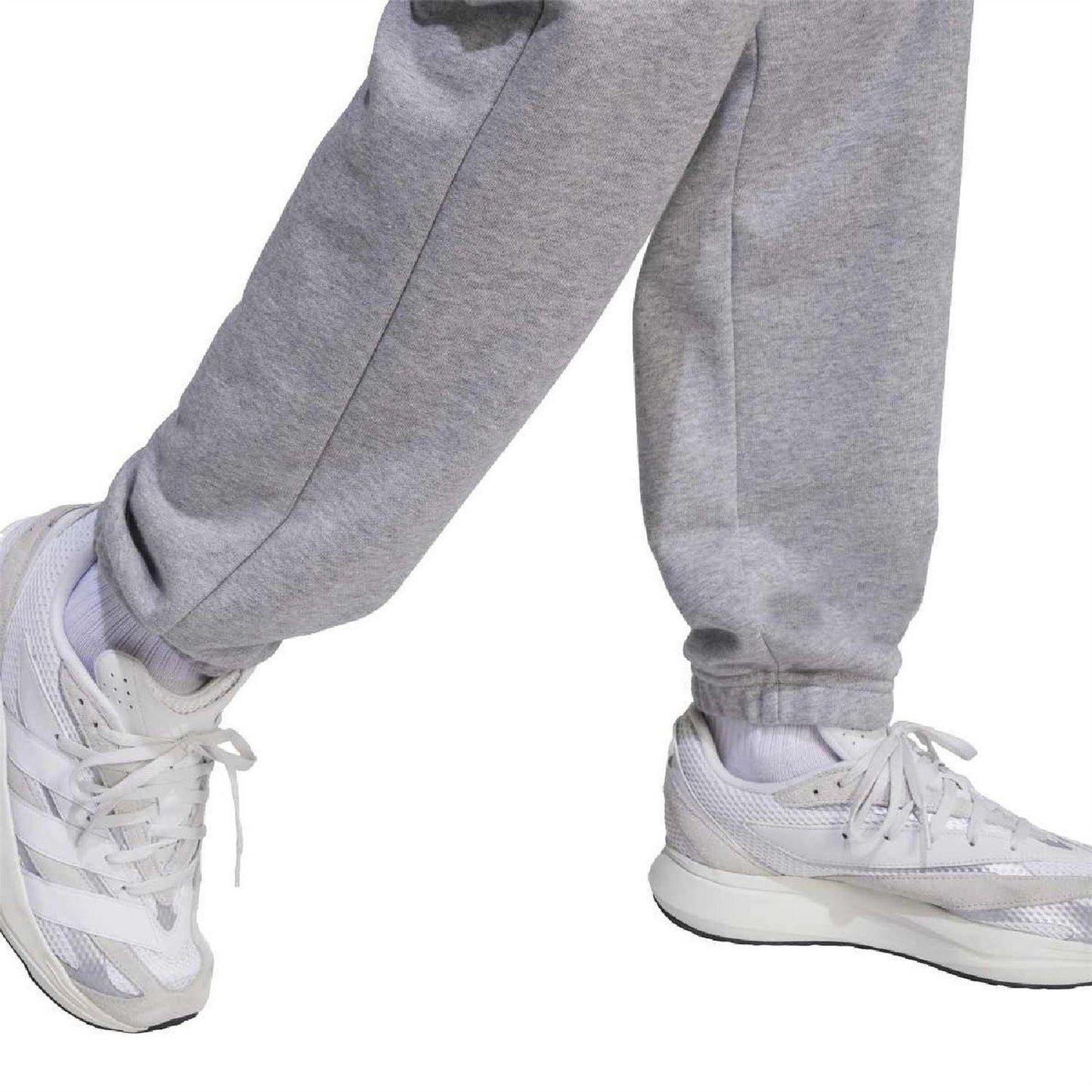 Medium Grey - Side - Adidas Childrens-Kids Essentials Patterned Slim Cargo Trousers
