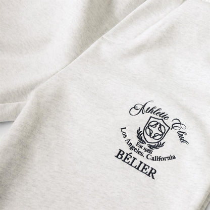 Snow Marl - Side - Belier Unisex Adult Club Logo Athletic Joggers