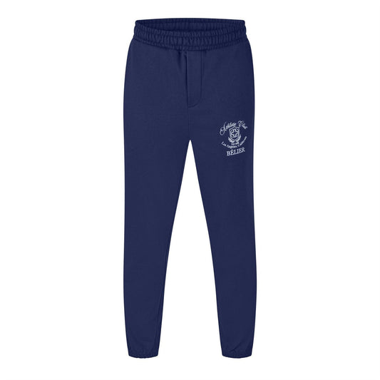 Navy - Front - Belier Unisex Adult Club Logo Athletic Joggers