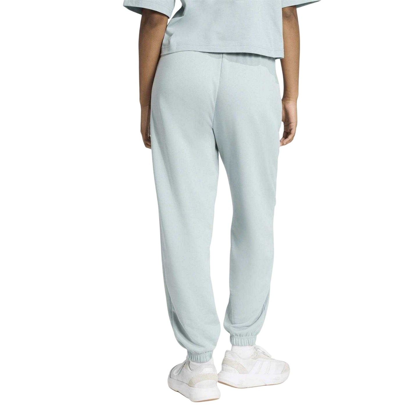 White - Back - Adidas Womens-Ladies Slim Jogging Bottoms
