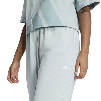 White - Lifestyle - Adidas Womens-Ladies Slim Jogging Bottoms