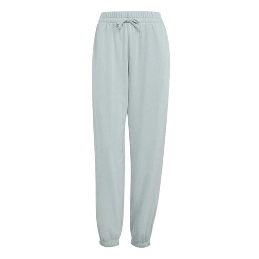 White - Front - Adidas Womens-Ladies Slim Jogging Bottoms