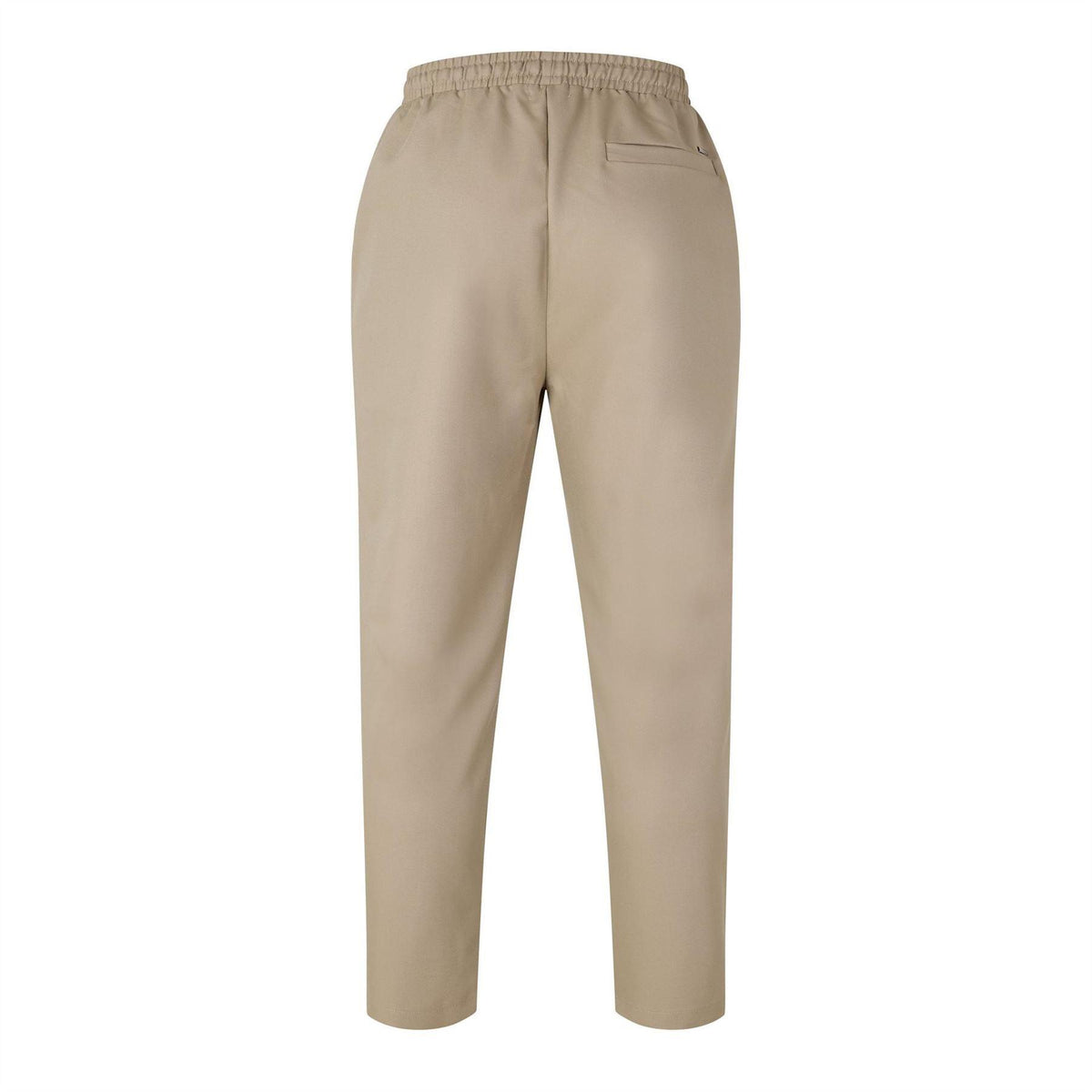 Beige - Back - Belier Mens Lightweight Relaxed Fit Trousers