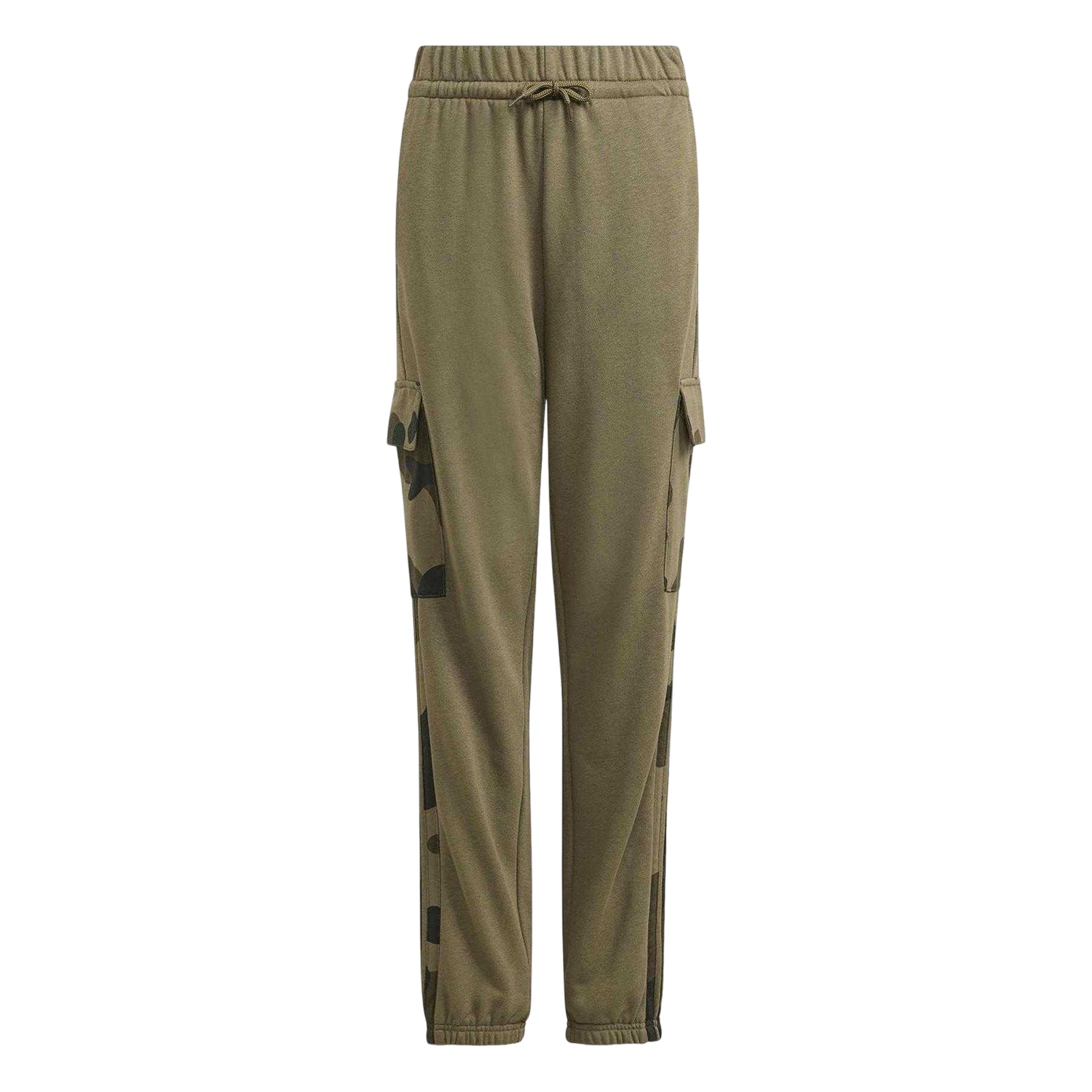 Olive Strata - Front - Adidas Boys 3S Cargo Trousers