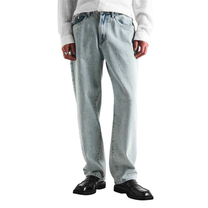 Bleach Wash - Lifestyle - MKI MIYUKI ZOKU Mens Denim Straight Leg Jeans