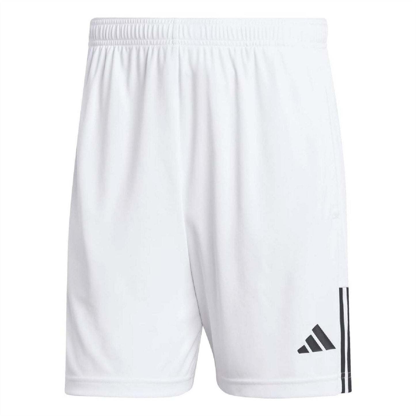 White - Front - Adidas Mens Sereno Aeroready 3 Stripes Regular Shorts