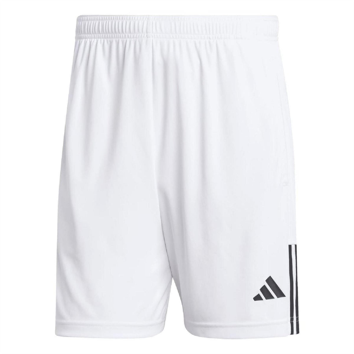 White - Front - Adidas Mens Sereno Aeroready 3 Stripes Regular Shorts