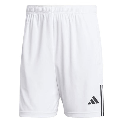 White - Front - Adidas Mens Sereno Aeroready 3 Stripes Regular Shorts