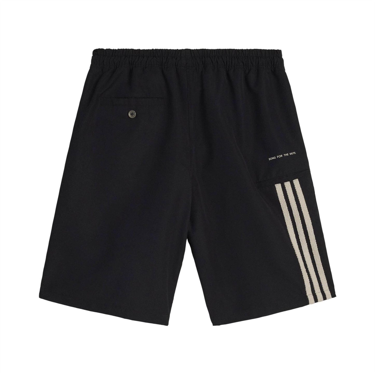 Black - Back - Adidas Mens Song For The Mute Fleece Sweat Shorts